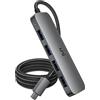 uni Hub da USB C a USB, uni Adattatore da USB Tipo C a USB con 4 Porte USB 3.0, Adattatore Hub da Thunderbolt 3 a USB 3.0 Multiporta per MacBook Pro/Air, iPad Pro, Dell, Chromebook e altro