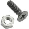 Adam Hall Hardware 5420 BLK M100 AH - Bustina con set di 100 viti a croce M3 x 10 nere con dado per prese XLR