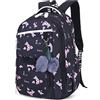 Geek-M Zaino Impermeabile Borse scuola Zainetti per bambini Computer laptop PC Backpack per ragazze donna Daypacks per Scuola Viaggio Lavoro (Nero)