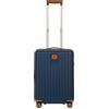 Bric's Trolley Rigido Collezione Capri, Valigia Bagaglio a Mano con 4 ruote, Leggero e Resistente, Collegamento USB, Lucchetto TSA integrato, Dimensioni 38x55x23, Blue