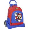 Scuola Zaino Trolley Super Mario e Luigi Versione Deluxe Viaggio + Omaggio portachiave Mario o Luigi + Omaggio Penna Colorata
