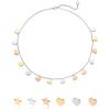 inSCINTILLE Collana con Stelle e Cuori Pendenti Donna in Acciaio Inossidabile con Chiusura Regolabile, Collana Stelline multifilo ad 1/2/3 Fili con Confezione Regalo (Cuore 1 Filo - Multicolor)