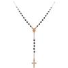 Brosway Rosario Classico AG925 - Cristalli Grigi, Colore: Rosè - Amen Collection