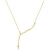 JOI D'ART COLLANA ECLAT D'ORO | Progettato da Joidart | Collezione Eclat | Metallo placcato oro 24K | Vetro di Murano
