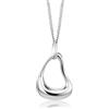 Miore Collana Donna Argento, Catena con Ciondolo in Argento Sterling 925 dal Design moderno e contemporaneo. Catenina Grumetta Lunga Cm 45. Pendente Donna anallergico.