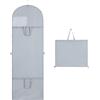 Niviy Porta Abiti Lungo 60X180CM Grigio Collassabile Copriabiti PEVA Copriabiti Antipolvere per Vestiti Antipolvere e Anti Umidità per Vestito Da Sposa Smoking Gonna Borsa Custodia Abiti 1PCS