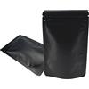 WACCOMT Pack 50 sacchetti in alluminio opaco con chiusura lampo, per alimenti, a prova di odori, conservazione a lungo termine 8.5x13cm (3,3 x 5,1 pollici, nero)