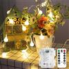 Lighting EVER Lepro Catena Luminosa Esterno e Interno 5M,Luci da Esterno Giardino Batteria,8 Modalità Luci da Esterno,Lucine da Esterno Giardino 50LED con Telecomando per Balcone,Campeggio,Decorazione di Nozze