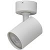 Oktaplex lighting Oktaplex Bora faretto da soffitto 1 luce GU10 LED faretto spot 230V orientabile spot a parete bianco