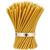 Danilovo Candele Profumate in Pura Cera d'Api - Candele Chiesa Ortodossa per Preghiere, Natale, Lunghe, Morbide, N80, Altezza 18,5 centimetri, 50 pz