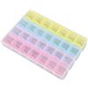 Pinsheng 28 Griglie Scatola Portaoggetti in Plastica, diamante ricamo Organizer Contenitori per orecchino a 4 colori, Perline Organizer per cucito/Unghie Arti/Fai da te/Artigianato