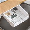 FRETONBA Cassetto Sotto Scrivania, Cassetto Medio Autoadesivo, Bianco | Cassetto Organizer Cassetti Nascosto Adesivo Da Scrivania per Casa e Ufficio