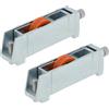 Amig - Rullo per finestra scorrevole - Set da 2 pezzi - Dimensioni 75 x 25 mm - Corpo metallico regolabile - Cuscinetto a sfere - Progettato per finestre scorrevoli - Acciaio zincato - Mod. COR27