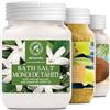 AROMATIKA trust the power of nature Set Sali da Bagno con 3x400g di Monoi de Tahiti - Vanilla - Cocco - Naturale al 100% - Ideale per Dormire Bene - Antistress - Bagno - Cura del Corpo - Benessere - Bellezza - Rilassamento - Spa