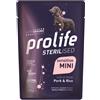 Prolife cane sterilised sensitive adult maiale & riso mini bustina 100 gr