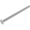 SECCARO Vite a testa svasata M5 x 80 mm, acciaio inox V2A VA A2, DIN 7991 / ISO 10642, esagono incassato, 20 pezzi