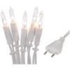 Hellum catena luminosa interno, luci natale, 20 Lampada chiare calde, lunghezza illuminata 2,85m, Colore del cavo bianco, 832082