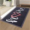 Homaxy Home Zerbino per interni ed esterni, antiscivolo, lavabile, per esterni, porta di casa, ingresso, giardino (40 x 60 cm, nero)