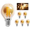 Aigostar Edison Lampadine LED E14, Luce Calda 2200K,4W(equivalente a 37W),400LM,Lampadine di Filamento G45,Lampade Decorativa Retrò per Bar Caffè Hotel, 5 Pezzo