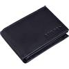 STILORD 'Lincoln' Portafoglio Mini Uomo in Pelle con Blocco RFID Portafogli con Portamonete Piccolo Sottile Tascabile, Colore:nero