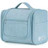 WANDF Grande borsa da toilette appendere, borsa da viaggio per cosmetici trousse viaggio accessori resistente all'acqua per uomo donne(Verde Menta)