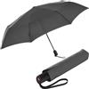 Knirps Ombrello tascabile A.200 Medium Duomatic - compatto e resistente alle intemperie - Canale del vento testato - Grigio Scuro
