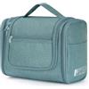 WANDF Grande borsa da toilette appendere, borsa da viaggio per cosmetici trousse viaggio accessori resistente all'acqua per uomo donne(Verde)