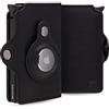 BEWMER Porta Carte di Credito 1 con custodia per Air tag | Portafoglio Slim da Uomo e Donna | Porta Tessere compatibile con Airtag Fermasoldi in Carbon Fiber (Air Tag Nero)