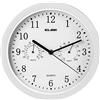 ELBE RELOJ PARED ANALOGICO BLANCO 25CM TEMP/HUMEDAD