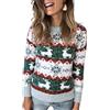 Marvmys Maglioni Natalizi da Donna Invernale Pullovers di Natale Maniche Lunghe Caldo Elegante Maglione