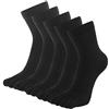 LOFIR Calzini in Cotone con Dita Separate da Uomo Calze 5 Dita, Calze Antiscivolo per Sport, Traspirante Morbido Calzini, Sneaker Calzino per Corsa Scuola, Taglia 39-44, 5 paia