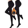 CheChury Collant Donna in Pile Termico - Calzamaglie Calde a Vita Alta, Leggings Traslucidi, Taglie Forti, Lunghi, Elasticizzati, Termici Invernali