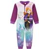 Disney Frozen 2 Pigiama Intero in Pile Bambina di Elsa ed Anna Regno di Ghiaccio, Tute in Pile Bambino, Pigiami Tuta Intera, Pigiami Interi Ragazza, Regalo Bambina (Viola/Lilla, 2-3 Anni)