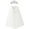 XEPST Mantello Principessa Bambina, Costume Principessa con Princess Tiara Crown, Mantello Della Principessa Accessorio Scialle Cape Ragazze da Costume Cosplay