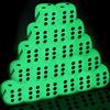 Saijer Dadi da Gioco D6 - Set 30 Pezzi Standard 16 mm Acrilico 6 Facce - Angolo Arrotondati Fosforescenti per Insegnamento Famiglia Feste