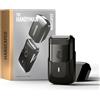 Manscaped Refining The Gentleman MANSCAPED® The Handyman™ Compact Face Shaver - Rasoio viso da viaggio per uomini, rasoio elettrico cordless con batteria ricaricabile USB-C, livellatore impermeabile per peli lunghi e lame a lamina