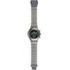 HIP HOP Orologio HWU0734 UOMO ALUMINIUM CHRONO quadrante MONO-COLORE NERO movimento CRONOGRAFO QUARZO e BRACCIALE ALLUMINIO ARGENTO