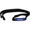 uvex eyewear strap fascetta per occhiali, da applicare agli occhiali sportivi uvex, leggero e confortevole, black blue, one size