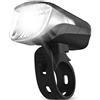VELMIA Luce anteriore per bicicletta omologata StVZO con illuminazione particolarmente forte e durata 8,5 ore, luce LED per bicicletta, resistente alla pioggia e ricaricabile, luce anteriore per