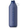 Generico Chilly Serie 2 FLIP Whale Blue 1000 ml Bottiglia in Acciaio Inox Senza BPA. Riutilizzabile.