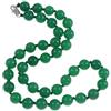 Treasure Bay Collane pietre dure | Collana fatta a mano con perline di pietre preziose da 10 mm per donna - Collana con occhio di tigre in agata rosa rossa verde blu con quarzo rosa ametista (Agata Verde)