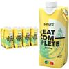 Saturo Pasto Sostitutivo Frullato Gusto Banana | Cibo Proteico per Astronauti | 330 kcal | Vegano | Pasto Bevibile con Nutrienti Essenziali | 8 x 330ml