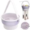 xiruiubao Pulizia Pennelli Trucco Silicone Stendibiancheria - 3 in 1 Spazzole Cosmetiche Detergente in Silicon per Pulire, Asciugatura e Stoccaggio, Staccabile Tappetino per la Pulizia Della Spazzola