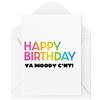Tongue in Peach Biglietti di compleanno divertenti - Happy Birthday Ya Moody C*nt - Biglietti divertenti per gli amici - Biglietto di auguri unico - Biglietti di compleanno stupidi - CBH1741