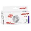 Meto Etichette Meto per etichettatrice manuale, rif. 9506158 (22 x 16 mm, 1 riga, 6000 etichette, rimovibili e riposizionabili, per dispositivo Meto Basic M) 6 rotoli