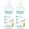 BÉABA, Detergente per biberon e accessori per la pappa, 100% di origine naturale, prodotto in Francia, senza profumo, flaconi 100% biodegradabili, lotto di 2x500 ml