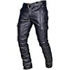 oneforus Pantaloni in Pelle da Uomo Pantaloni in Ecopelle con Tasca Laterale alla Moda