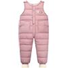 Happy Cherry - Tuta da Neve Invernale Bambino Bambini Neonato Salopette Inverno Senza Maniche Tute da Sci Bambina Pagliaccetto Imbottita Pantaloni Lunghi con Bretelle - 3-4 Ans - Rose