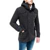 Evoga Cappotto Uomo Sartoriale Slim Fit Trench Giacca Soprabito Casual (XXL, #A1 Nero)