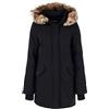 Geographical Norway Dinasty Lady - Parka grande da donna - cappotto invernale caldo - giacca casual a maniche lunghe (nero S taglia 1)